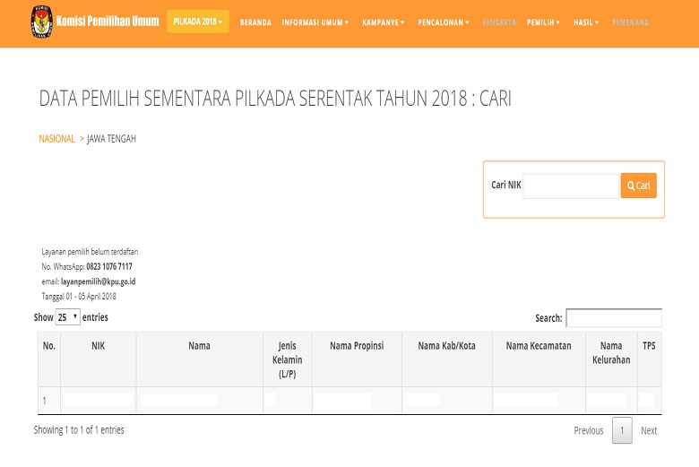 Pilkada 2018: Sisa 2 Hari, Yuk Cek Data Anda di Website KPU
