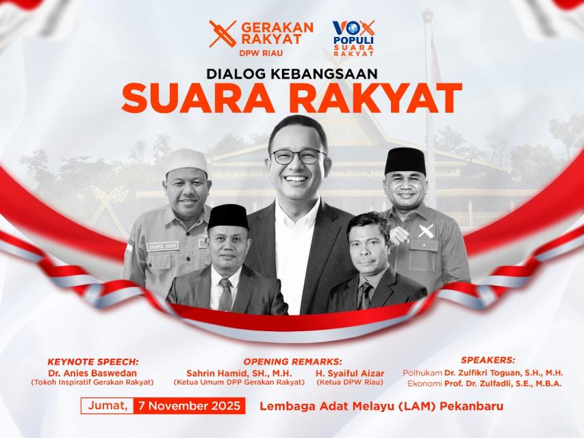 Anies Baswedan 7 November 2025 Dijadwalkan Hadir Di Universitas Muhammadiyah Riau