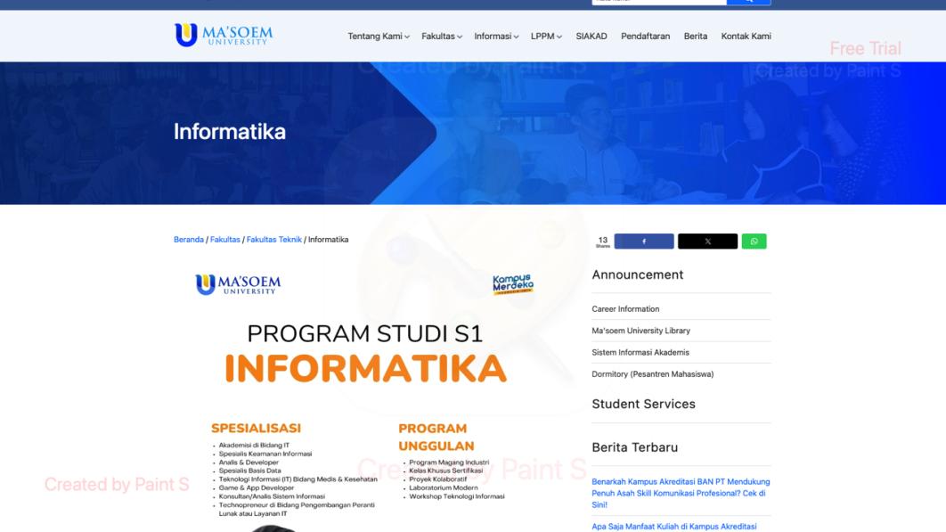 Universitas Ma’soem: Universitas Swasta Teknik Informatika Terbaik Di Bandung Dengan Kelas Hybrid Dan Biaya Terjangkau