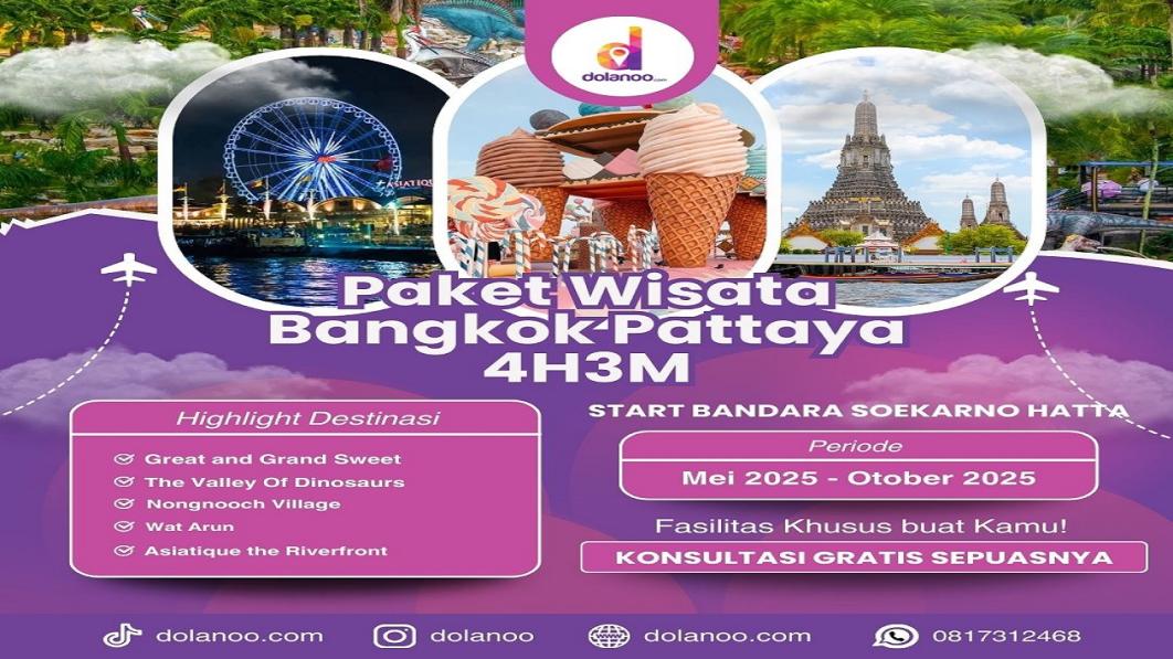 Paket Liburan Bangkok Pattaya, Pilihan Wisata Seru Dan Lengkap Di Thailand