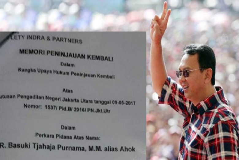 Pengajuan PK oleh Ahok Diterima MA Walau Sudah Terpidana
