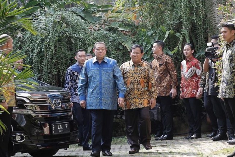 Pertemuan Lanjutan, SBY dan Jajaran Elit Demokrat Hadir ke Kediaman Ketum Gerindra