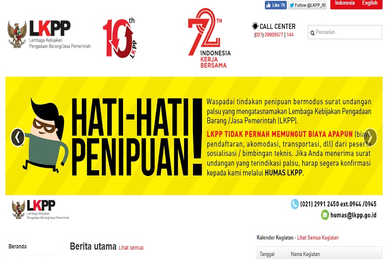 LKPP Rekrut Pencaker yang Berpengalaman Membuat Artikel, Makalah, atau Opini di Media Massa