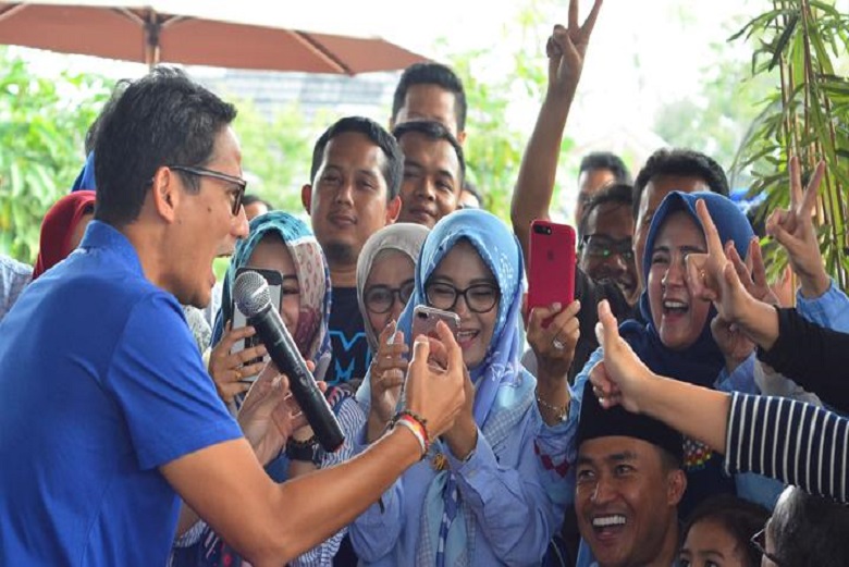 Sandiaga Uno : &quot;2019 Emak-emak Bahagia, Bapak-bapak Sejahtera, Milenial Happy&quot;