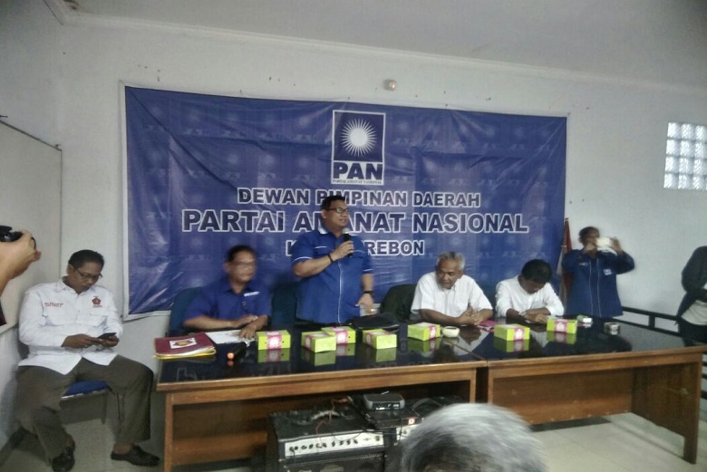 Pasangan OKE Silaturahmi ke Kantor DPD PAN Kota Cirebon, Perwakilan Gerindra juga Hadir