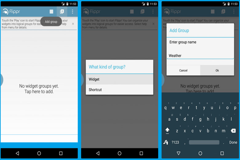 Flippr Memungkinkan Akses Widget Apapun dari Layar Manapun