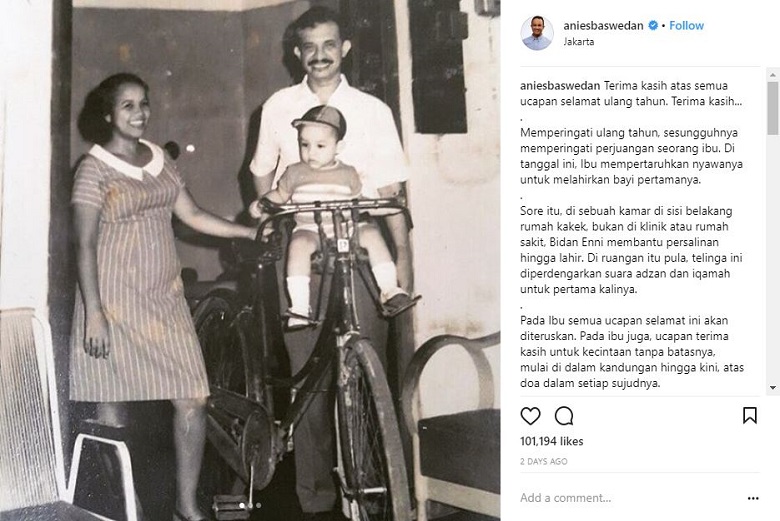 Anies Baswedan Rayakan HUT-nya Bersama HUT DKI Jakarta
