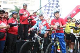 Menhub Budi Lakukan Kampanye Touring Jakarta-Surabaya