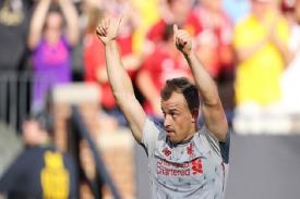 Gambar Artikel  Cetak Satu Gol ke Gawang MU, Xherdan Shaqiri Dipuji Sang Pelatih