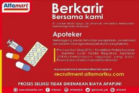 Dibutuhkan Posisi Apoteker Alfamart