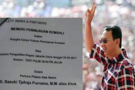 Pengajuan PK oleh Ahok Diterima MA Walau Sudah Terpidana