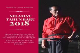 Jokowi Ucapkan Selamat Tahun Baru 2018, Indonesia Tetap Melaju di Dunia