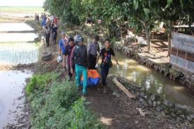Gambar Artikel Malang, Korban Tak Beridentitas Ditemukan Telungkup di Saluran Irigasi
