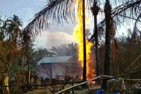 Gambar Artikel Kronologi Meledaknya Sumur Minyak Belanda hingga Rumah Terbakar di Aceh Timur
