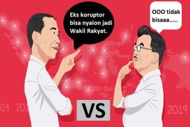 Gambar Artikel KPU Larang Eks Napi Koruptor Jadi Caleg: Jokowi dan JK Punya Pandangan yang Berkebalikan