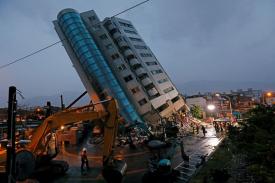 Gempa 6,4 SR Porak Porandakan Kota Hualien, Taiwan