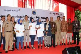 Sandiaga Hadiri Penandatanganan Perjanjian Kredit 72 Pelaku UMKM OK OCE