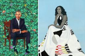Surut Tak Ada Kabar, Lukisan Obama dan Michelle Muncul di Smithsonian&#039;s National Portrait Gallery