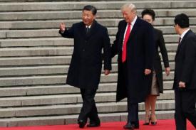 Trump Disambut Presiden Xi Jinping dengan Karpet Merah dan Marching Band