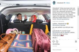 Ridwal Kamil bersama Keluarga Tinggalkan Rumah Dinasnya